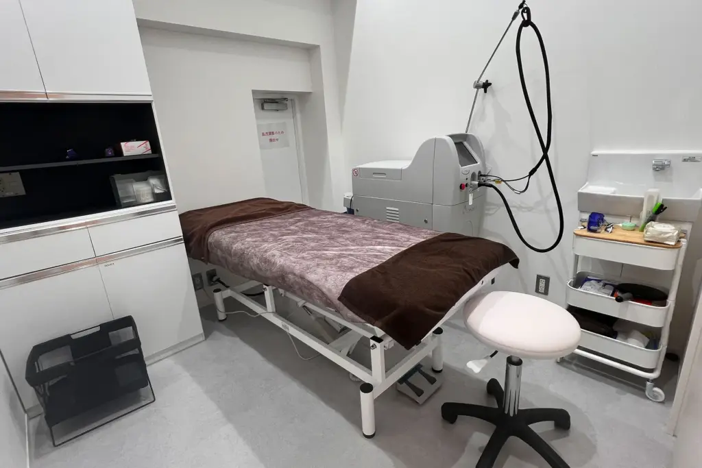 Vビームレーザー処置部屋