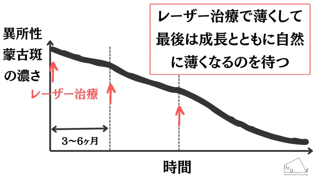 蒙古斑の時間経過